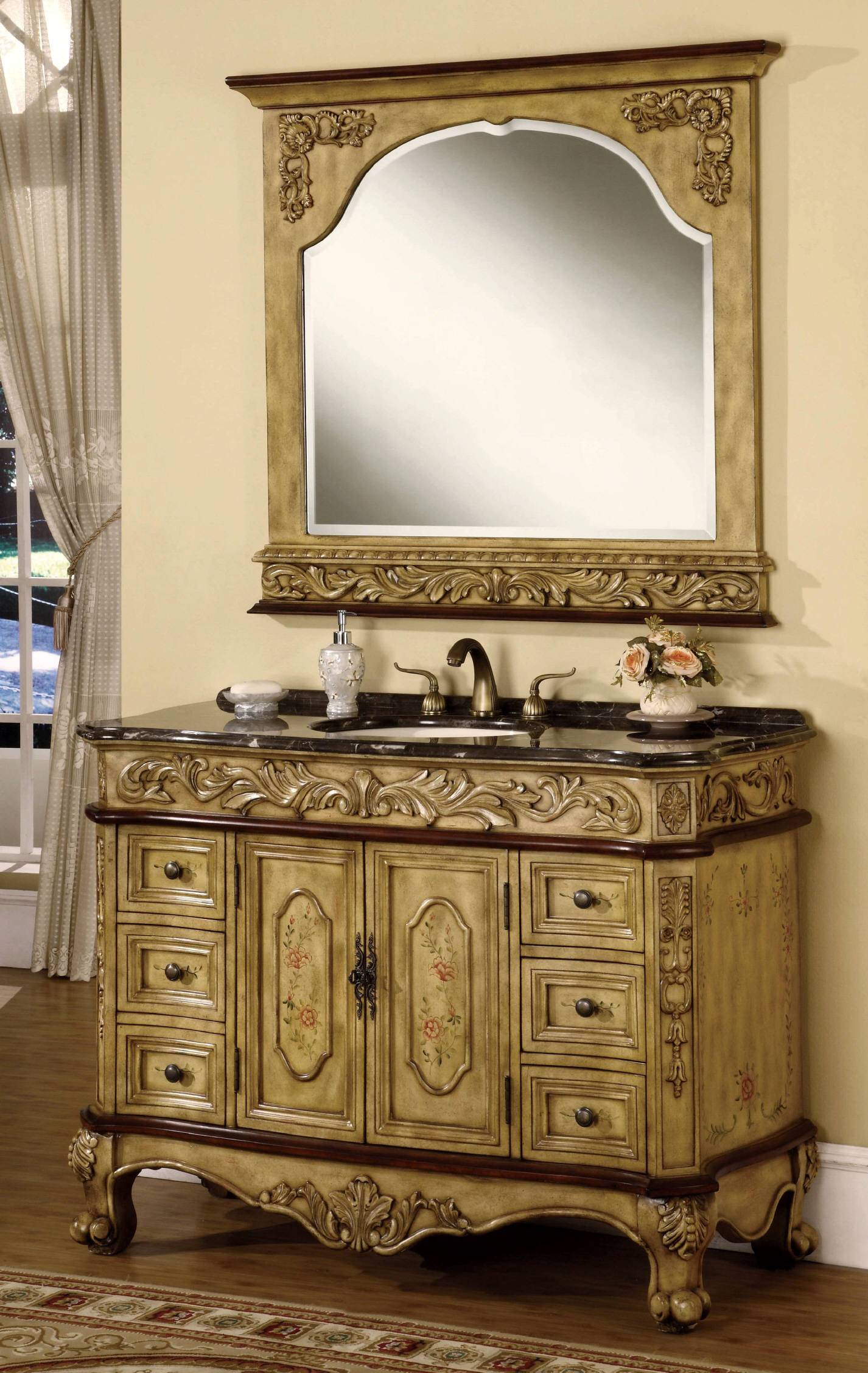 48inch Hutton Vanity 48inch Antique Sink 48inch Vanity Set